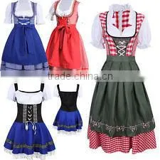 New Cheer Oktoberfest German Dirndl Fraulein Beer Maid Fancy Dress Costume Party photo-3