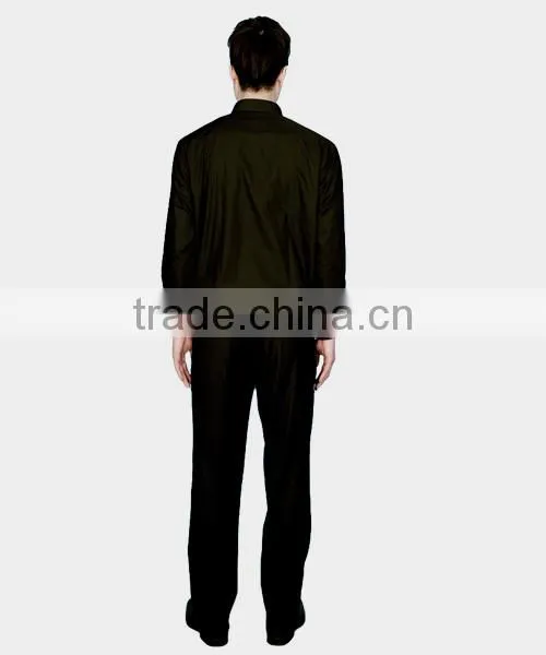 Long Sleeve Men's Black Clergy Shirts photo-3