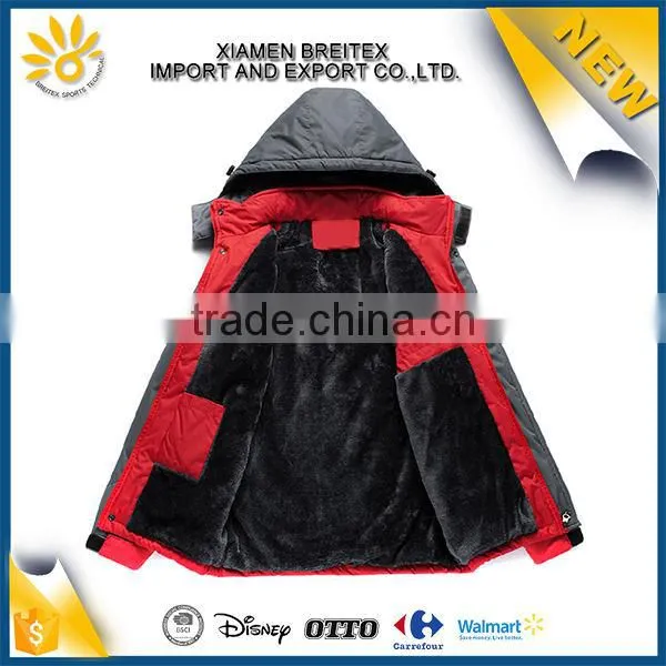 Good Quality Custom Polyester Foldable Softshell Winter Windproof Ski Snow Jacket Men photo-2