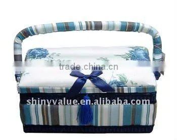 Beautiful Flower Pattern Sewing Basket Manufacturer photo-5