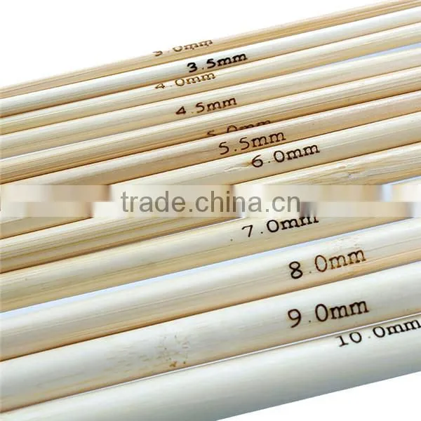 Hot Sale 12pcs Bleach Bamboo Double Point Crochet Hook photo-2