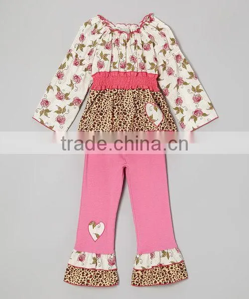 Newborn Chevron Ruffle Baby Boutique Wholesale Romper photo-2