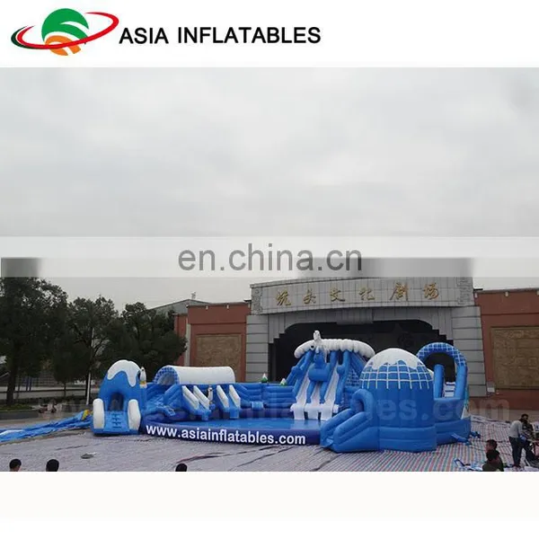 Commercial Inflatable Land Water Park / Kids & Adults Inflatable Water Sports / Outdoor Inflatable Amusement Park Project photo-2