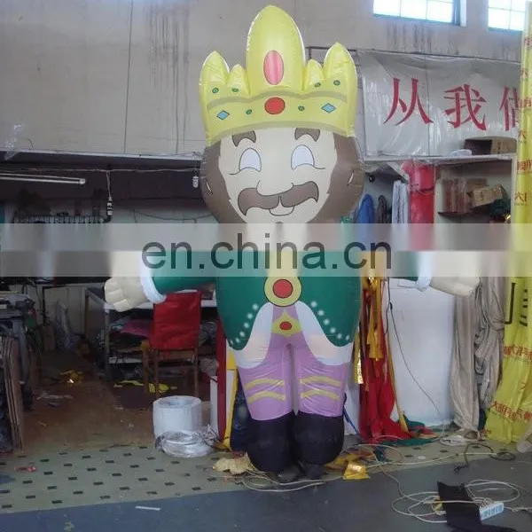 Customized Popular Inflatable Cartoon Characters of King for Advertising photo-2