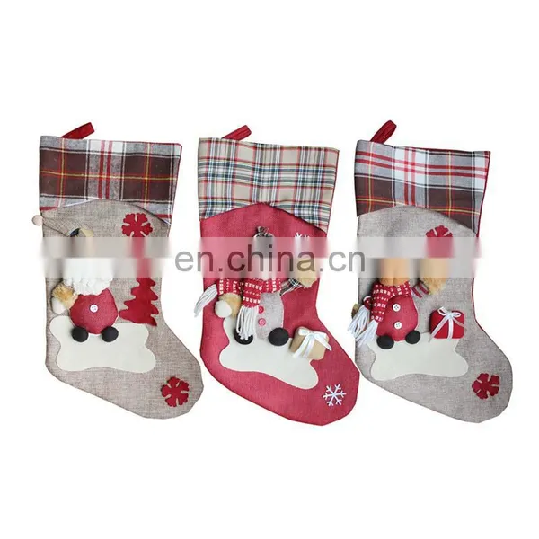 Non-woven Christmas Gift Decoration Snowflake Christmas Stocking photo-2