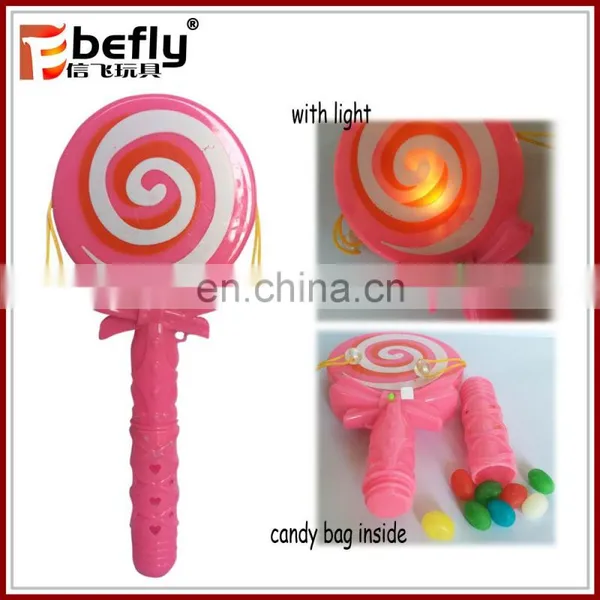 Chinese Jelly Bean Candy With Toy Plastic Lighting Rattle Drum photo-4