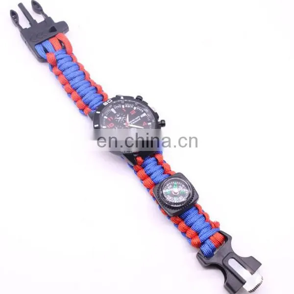 China Factory Paracord Watch Survival Watch Multifunctional Sport Watch photo-3