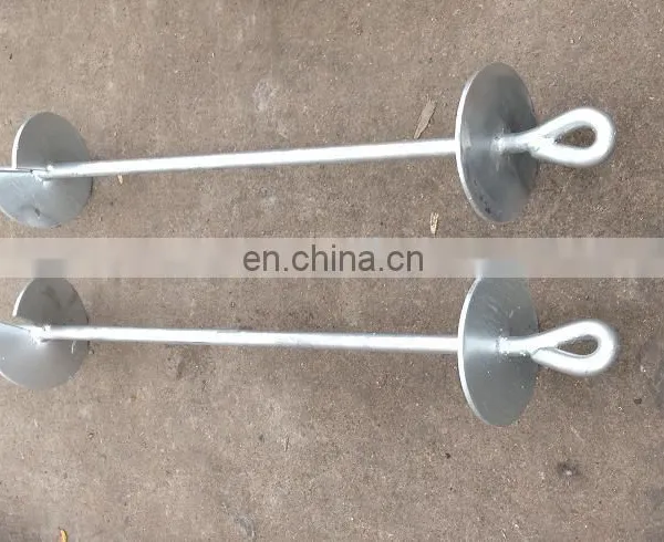 Screw Earth Ground Power Driven Hardware Line Fitting Anchor Post Helix Ground Anchor photo-2