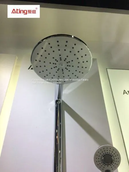 AT-P003 Shower Systems With Platform Stainless Steel Shower Set Chrome Colour 3 Functions Foshan Supplier photo-3