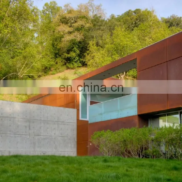 Construction Materials Corten Steel Rusted Wall Cladding Panels photo-6