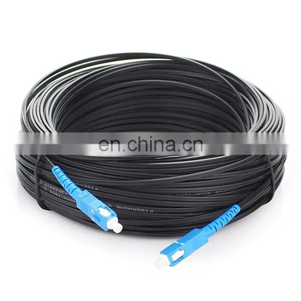 Indoor Outdoor 1F 2F 4F FTTH Fiber Optic Drop Cable With Steel Wire Strength Member photo-3