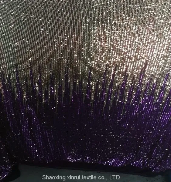 Chiffon Sequin Embroidery Fabric