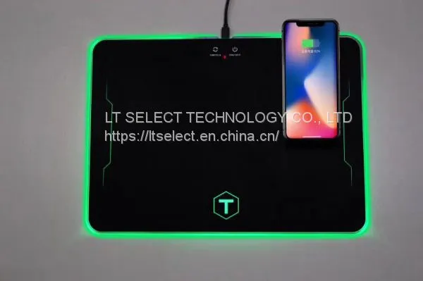 Rgb Backlit Custom Mouse Pad With Wireless Charger Mousepad photo-3