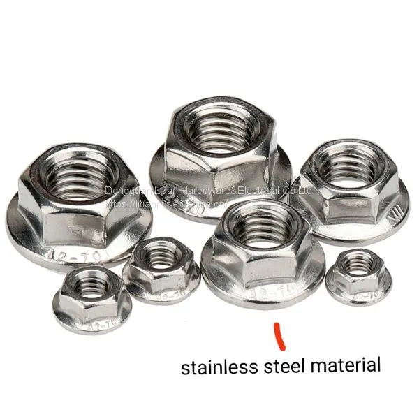 Hot Sale Carbon Steel DIN6923 m7 m8 Flange Nut for Machine photo-5