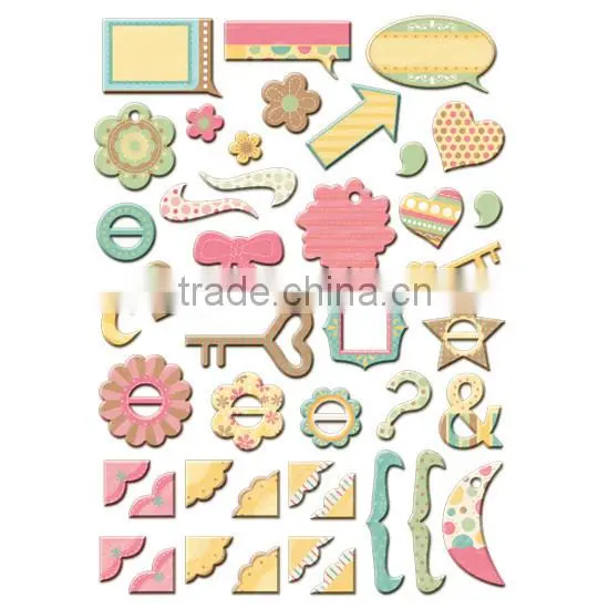 DIY Art & Craft Shapes & Tags Chipboard Scrapbook Decor photo-3