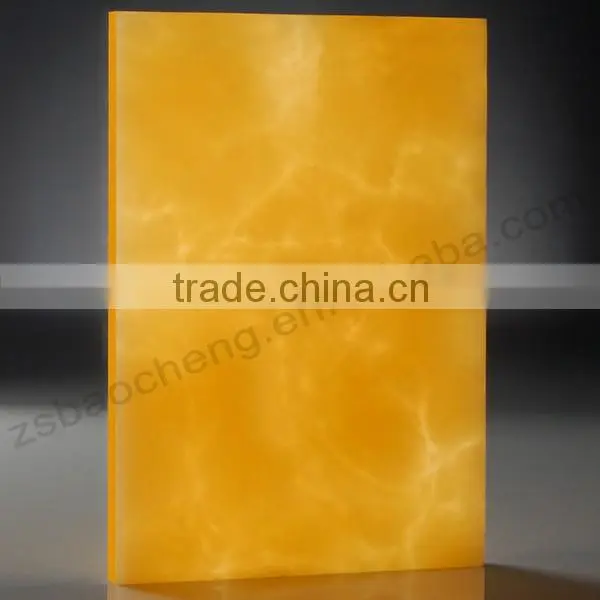 2015 New Design Artificial Decorative Backlit Resin Panel photo-4