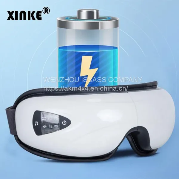 Wireless Air Pressure Vibration Digital Eye Massager Vibration Magnetic Acupuncture Therapy Relief Heat Compress Eye Mask photo-3
