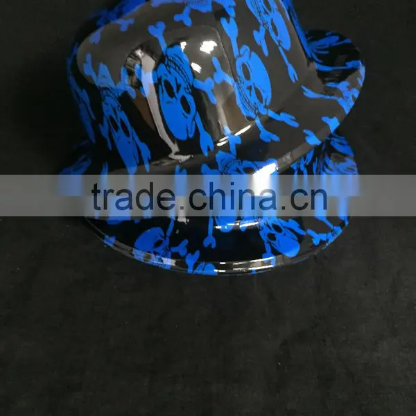 Blue Red Color Plastic Fedora Hats Dressing Up Costums Party Halloween Cap Hat