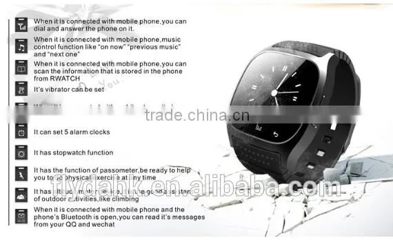 Android Smart Watch M26 Smart Watch Bluetooth Watch Phone M26. photo-5