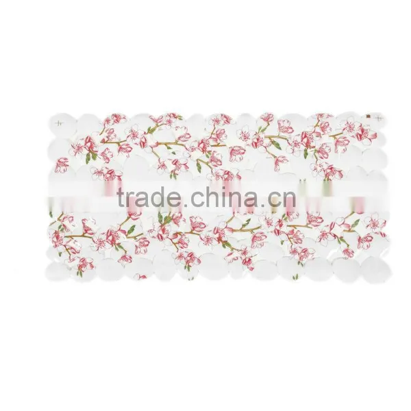 Printed Color Rose Flower Bath Mat Bathtub Mat photo-4