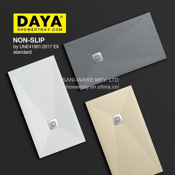 Bathroom Marble Solid Surface Wet Room Colored Shower Tray