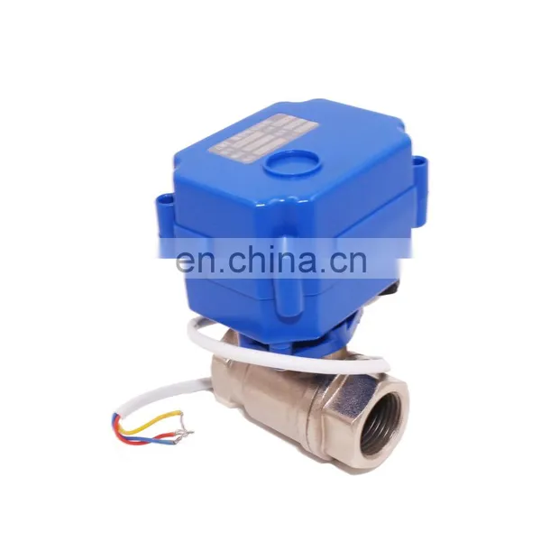 Remote Wireless Control Motor Dc3.6V Valve Brass or Stainless Steel Material Motorized Ball Valve for Water