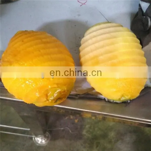 Shanghai Industrial Full Automatic PLC Stainless Steel Fruit Mango Peeling & Half-cut Pit Removing Machine Peeler Equipment photo-2