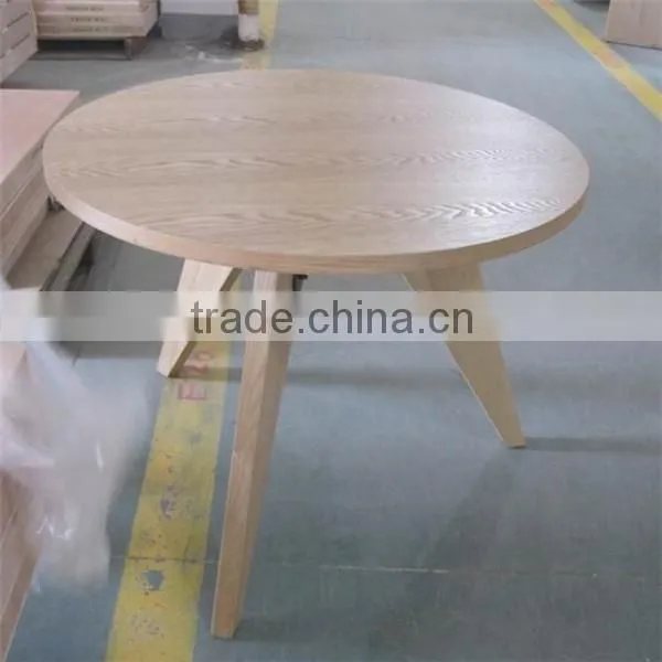 Jean Prouve Round 80cm Wood Dining Table photo-2
