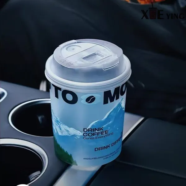 Plastic Cups Smoothie Plastic Cup Coffee Plastic Cup With Straws photo-2