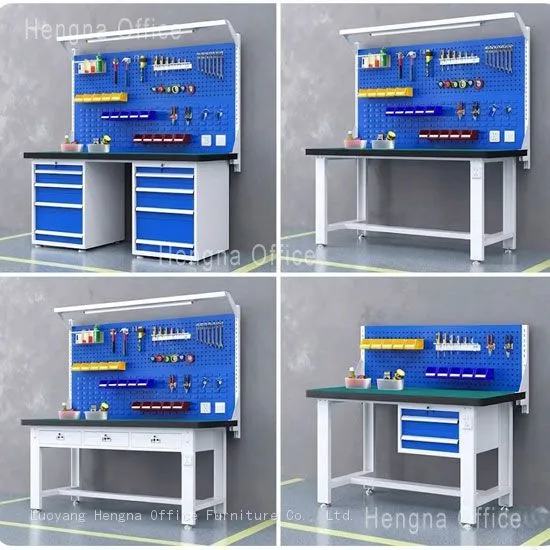 5S Workbench With Pegboard & Label Holders - Steel Lean Manufacturing Table for Workshop Tool Organization & Visual Management photo-4