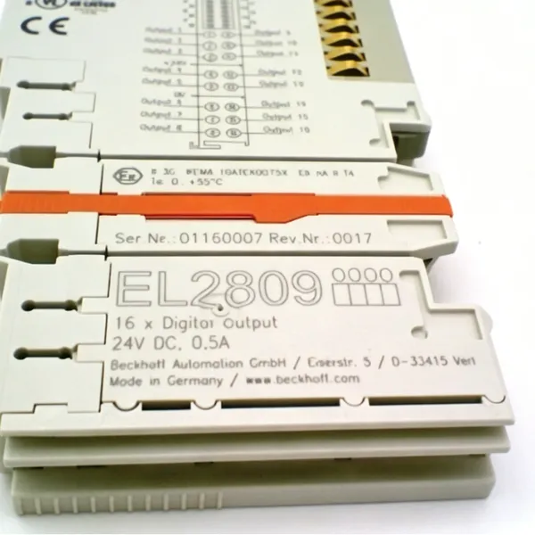 Beckhoff EL2809-0015 EtherCAT Digital Output Terminal 16-Channel 24V DC 0.5A With 15µs Input Filter Industrial I/O Module photo-5