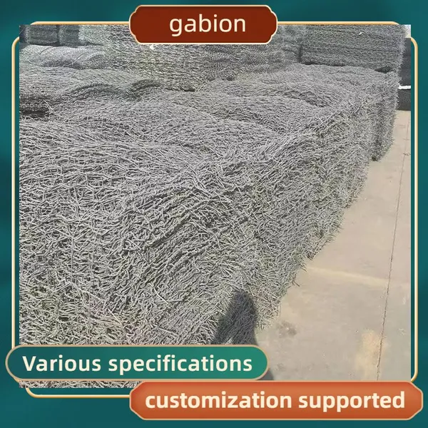 Reinforced Selvage Gabion Basket High Shear Strength Bridge Abutment Scour Protection photo-3