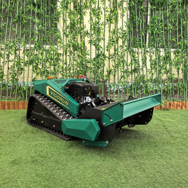 800mm 1000mm Remote Control Flail Mower Gasoline Crawler Brush Cutter for Slopes Orchards Rough Terrain Land Clearing photo-3