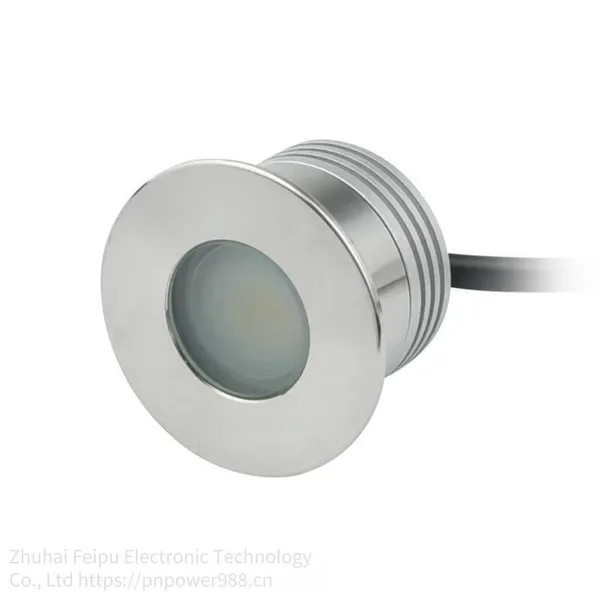 1w Low-voltage Led Floor Lamp, Led Deck Lamp, Led rv Lamp, Pndb-1w-b Flat Round 304 Stainless Steel Surface Floor Lamp Wall photo-3
