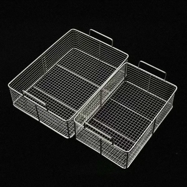 Heavy-duty Stainless Steel Wire Mesh Cleaning Basket, Handle-equipped Ultrasonic Cleaning and Disinfection Tray, Suitable for Hardware Parts photo-4