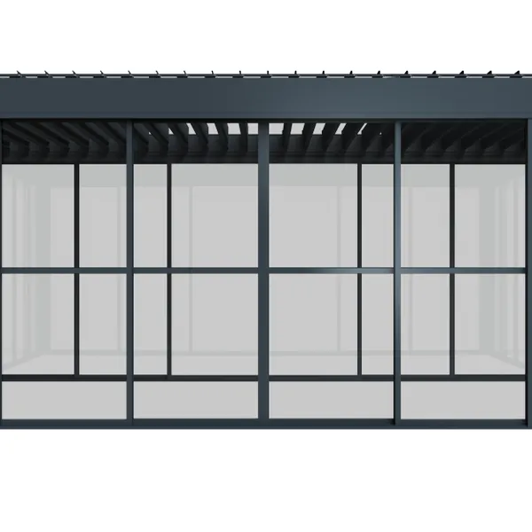 ALUX 3 × 4 m Single-Zone Manual Steel Louvered Pergola With Adjustable Roof photo-3