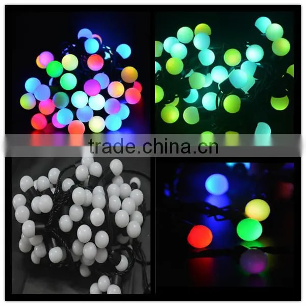 50 RGB Waterproof LED Ball String Light for Garden,Homes, Lawn, Party, Christmas and Other Occasions