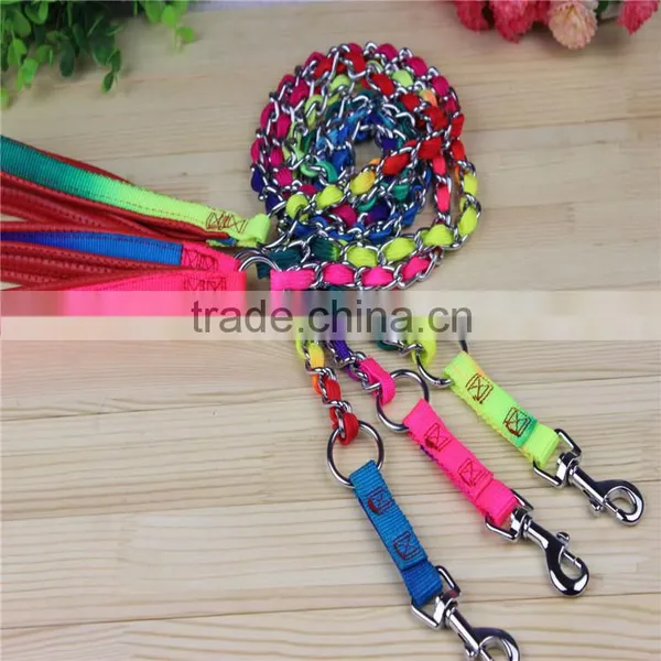 Traction Rope Rainbow Chain Pull Pet Leash Dog Rope Traction Chain photo-2