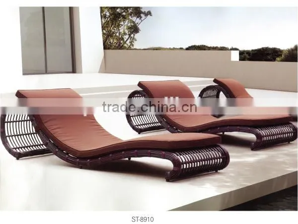 2014 Latest Design Rattan Outdoor Furniture Sun Bath Lounge Bed for Foshan Guangdong Quality Choice photo-2