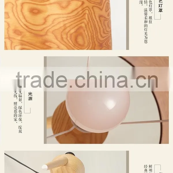 Wooden LED Table Lamp Wood LED Table Light JK-879-07 Modern Design Wooden Curving Series Table Lamp photo-4