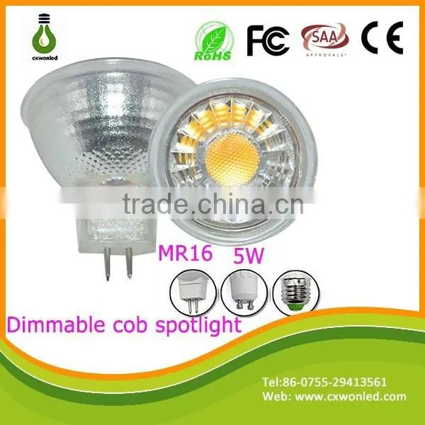 Gu10 1*5W Glass LED Spot Light Mr16 220V photo-4