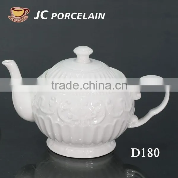 Porcelain Best Home Tea Set, Famous Ceramic Chinese Tea Set With Emboss