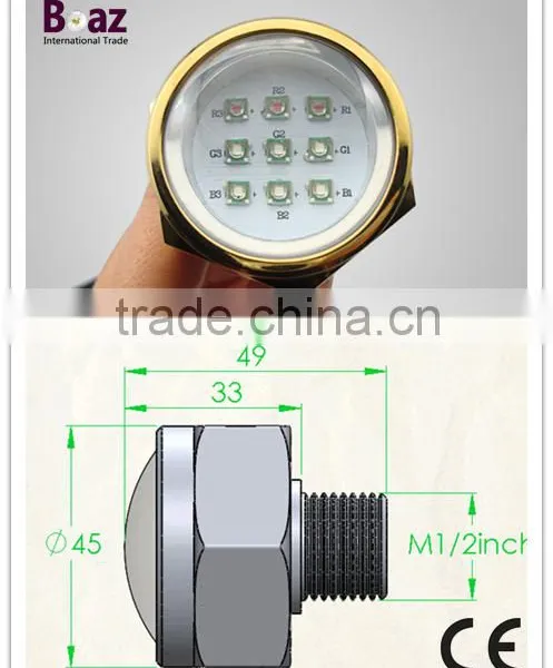 LED Under Water Boat Drain Plug Light Waterproof Yacht Light photo-3