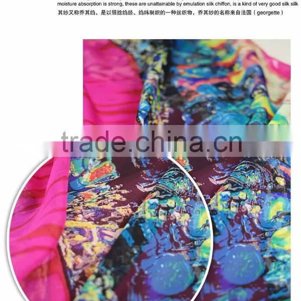 Supply 100% Silk Satin Chiffon Fabric photo-4