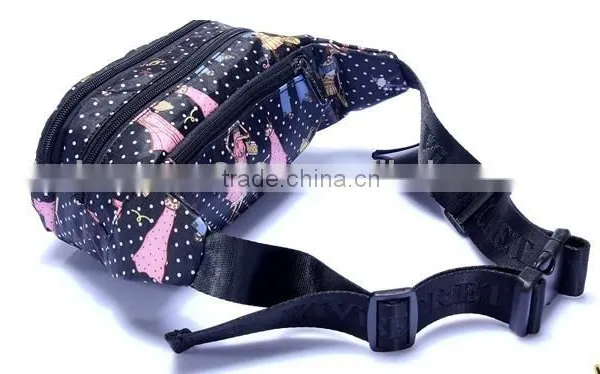Latest Arrival Fancy Printing Polyester Walk Bag Customizable Outdoor Sport Waist Bag photo-3