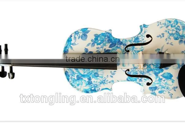 Solid Wood Blue Color Violin Oud Musical Instrument TL-1201 photo-3
