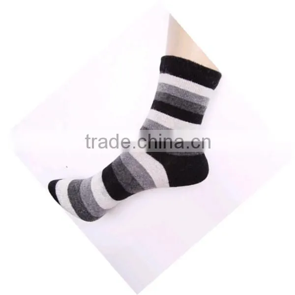 Classic Strip Design Custom Elite Smart Wool Men Socks