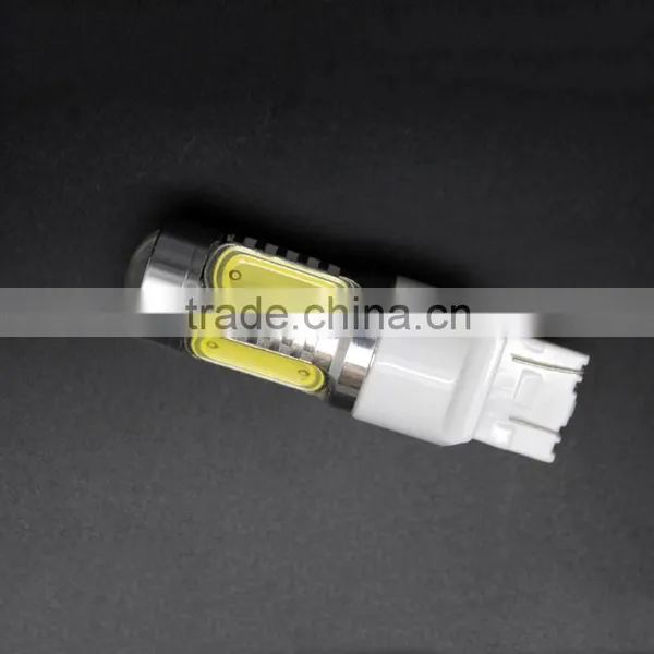 High Performance 12V 7443 W21/ 5W High Bright 7.5w Wedge Car Brake Stop Reverse Turn Signal LED Bulb White photo-3