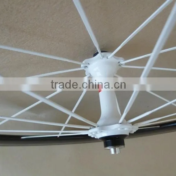 50mm Carbon Tubular Clincher Wheels 650C 23mm Wide Bicycle Wheelset photo-4