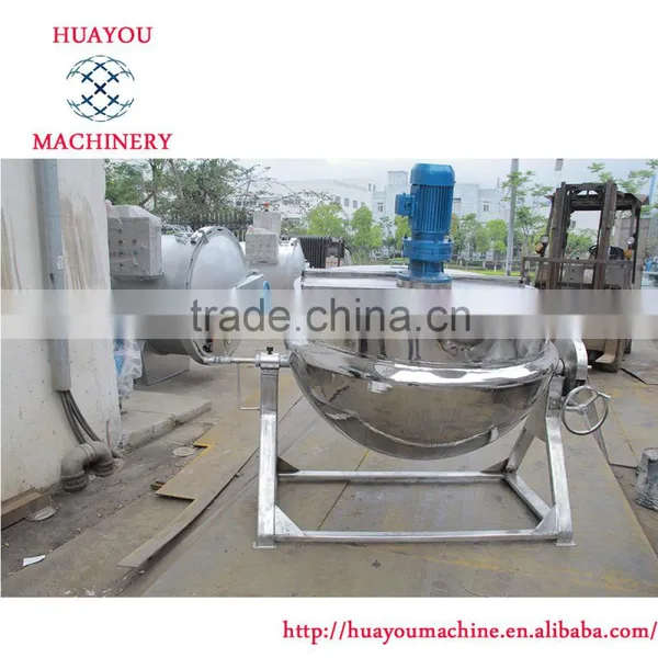 Industry Sanitary Double Jacketed Kettle With Stirrer Stainless Steel Cookware Set photo-4